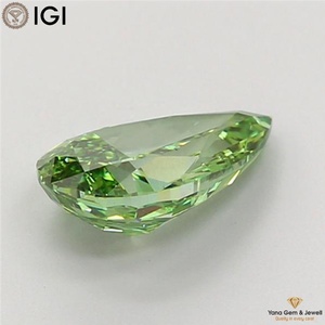 เพชร CVD ผลิตในห้องปฏิบัติการ สีเขียวสดใส ระดับความสะอาด VS2 น้ำหนัก 2.00 กะรัต พร้อมใบรับรอง IGI รูปทรงลูกแพร์ สำหรับแหวนขอแต่งงานสุดหรู - Product Image 6