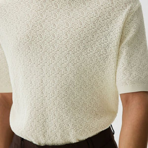 Camisetas de punto lisas de primera calidad para hombre y mujer, transpirables, con MOQ bajo, personalizables, informales, en venta. - Product Image 3