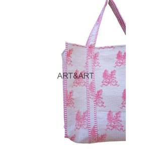 Sacs fourre-tout en coton écologiques réutilisables personnalisés avec logo pour femme, à ouverture facile, pour le voyage et le shopping en extérieur, vente en gros - Product Image 4