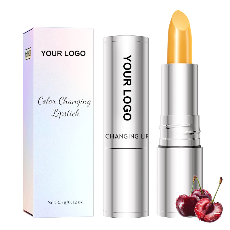 Baume à lèvres soin, rouge à lèvres thermosensible à changement de couleur.