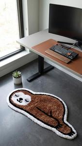 Alfombra Antideslizante de Lana Tejida a Mano con Forma de Foca Durmiente, Diseño Geométrico, Suave y Afelpada, para Habitación Infantil, Alta Demanda - Product Image 3
