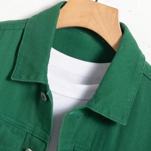 Custom Made Coated <b>Denim</b> <b>Jacket</b> for Men Spring Season High Quality Waterproof Windproof Breathable <b>Lightweight</b> Wholesale - Product Image 3