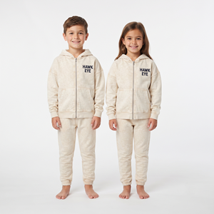 Conjunto de Sudadera con Capucha y Pantalones Jogger de Algodón con Lavado Ácido para Niños, Unisex, Hombros Caídos, Estilo Casual - Product Image 5