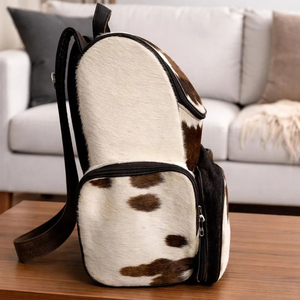 Mochila con estampado animal de piel sintética, 15 pulgadas, con múltiples bolsillos, mochila unisex - Product Image 2