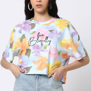 Service OEM ODM, logo personnalisé, t-shirts pour femmes à épaules tombantes, en tissu épais uni, couleur unie, doux, respirant, coupe ample, été - Product Image 4