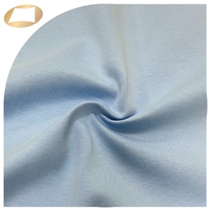 ผ้าเนื้อนุ่มคล้ายผ้าฝ้าย 77% คอตตอน 15% โพลีเอสเตอร์ 8% สแปนเด็กซ์ ผ้าถักสองชั้นสำหรับชุดลำลอง - Product Image 2