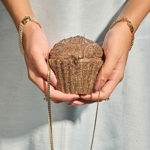 Bolsos de Mano de Moda para Mujer con Borlas de Perlas y Diamantes, Hechos en Pakistán, de Alta Calidad, Personalizables, para Uso Nocturno, Servicios OEM - Product Image 4