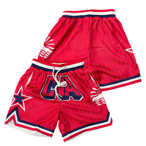 Pantalones Cortos de Baloncesto Naranja para Hombre con Franja Lateral con Logotipo, Cintura Elástica, Transpirables, de Poliéster, Estilo Deportivo, Corte Corto - Product Image 3