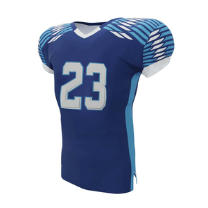 American Football Practice Jersey Team Name Number Stitched Breathable Moisture-Wicking 100% Polyester Custom Printed Design - Product Image 4