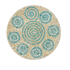 Grand Mother of Pearl <b>Placemat</b> Shell Charger for Boho Coastal Wedding & Luxury Reception Decor - Product Image 1
