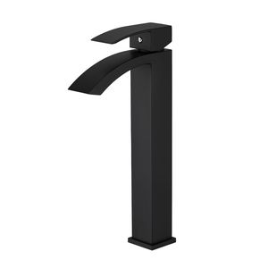 Rubinetto Moderno Monocomando Nero Spazzolato per Lavabo Bagno, Miscelatore Monoforo per Lavandino - Product Image 5