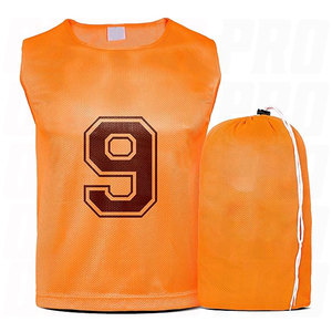 Maillots d'entraînement numérotés pour enfants, jeunes et adultes – Gilets de sport respirants et légers pour le football - Product Image 3