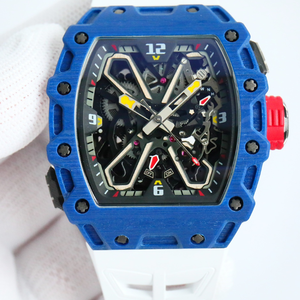 RM High-Quality Hip-Hop Style Carbon Fiber Case <b>Skeleton</b> Tourbillon Sports Dive <b>Watch</b> with Power Reserve and <b>Automatic</b> <b>Watch</b> - Product Image 5