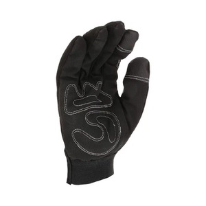 High Visibility Leather Work <b>Gloves</b> Reflective Safety <b>Driver</b> <b>Gloves</b> Cowhide Construction Industrial Road Work Non-Slip - Product Image 5