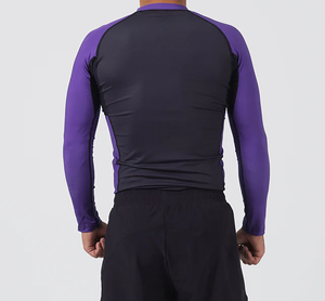Maillot de bain Rash Guard à manches longues, doux et extensible, avec logo frontal, séchage rapide, prix de gros, best-seller - Product Image 5