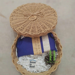 Cesta de conejito de algas marinas de venta superior para Pascua Cesta de algas marinas ecológica Embalaje OEM MOQ bajo de Vietnam Fabricación HNH Craft - Product Image 4