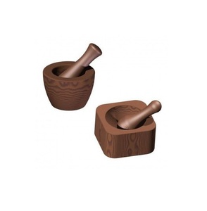 Multipurpose Wooden Mortar & Pestle Bowl <b>Set</b> For Kitchen Seasoning Grinding <b>And</b> Traditional Herbal Crushing - Product Image 6