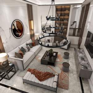 45" Retro Industrial Style 3-Layer <b>Black</b>-Iron Pendant <b>Light</b> 27-<b>Lights</b> Farmhouse Dining <b>Living</b> <b>Rooms</b> Chandeliers - Product Image 5