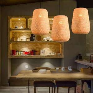 Natural Bamboo Ceiling Pendant <b>Light</b> for Residential Interiors Restaurants and Commercial <b>Decoration</b> Projects - Product Image 5