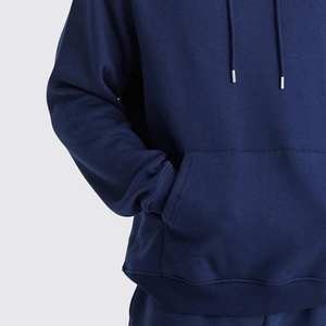 Sweat à capuche décontracté uni pour homme en mélange de coton - SHIFT SPORTS Polaire anti-boulochage écologique Streetwear d'hiver Coupe ample et oversize - Product Image 4