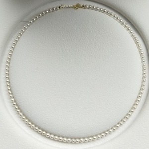 Collier de perles d'eau douce Aurora Small Baby Bead, perles rondes de 4-5 mm, sans défaut, forte brillance, chaîne de bonne qualité avec fermoir en argent - Product Image 2