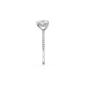 Anillo de compromiso de diamantes cultivados en laboratorio REYES IGI certificados HPHT CVD para mujer, venta al por mayor, oro sólido de 14K, joyería fina para mujer - Product Image 4