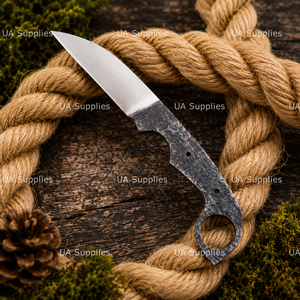 Cuchillo de Caza EDC de Hoja Fija Forjado a Mano en Acero al Carbono con Punta Caída, 8 Pulgadas de Longitud Total, OEM Disponible, Directo de Fábrica - Product Image 4