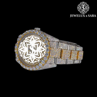 Reloj de Diamantes Mossinate de Acero Inoxidable de Alta Calidad con Movimiento de Cuarzo, Diseño Resistente al Agua y Estilo Unisex Moderno