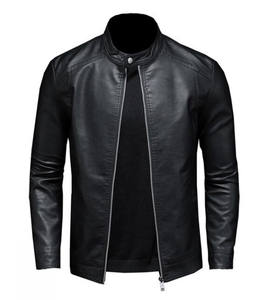 Men's Leather Jacket for Biker <b>Distressed</b> Genuine Lambskin <b>Top</b> Quality Material - Wholesale Price Causal Leather Jackets OEM - Product Image 3