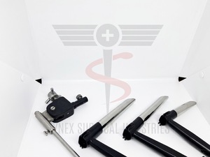 Ensemble de laryngoscopes auto-fixants avec système de support thoracique pour la laryngoscopie opératoire, instruments chirurgicaux ORL - Product Image 3