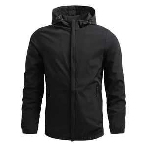 Veste coupe-vent légère pour homme, entièrement imprimée, à capuche, fermeture éclair intégrale, en softshell fin - Product Image 5