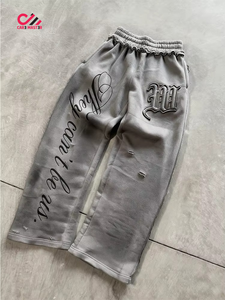 Conjunto Deportivo de Alta Calidad con Lavado Ácido para Hombre, Personalizable con Logotipo, Sudadera Informal, Pantalones Deportivos, Talla Grande, Felpa Ecológica - Product Image 2