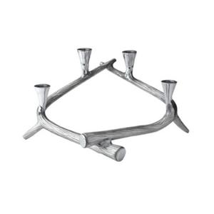 Porte-bougie antique en laiton artisanal, finition dorée polie, pour centre de table à la maison, bureau et restaurant - Product Image 5