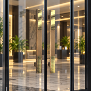 Manija para Puerta Principal y Puerta de Vidrio NOVOTEL Matt Antique, Diseño Moderno Premium - Product Image 4