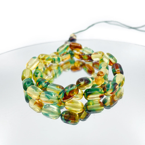 Tasbih rond en résine couleur ambre, fait main, perles de prière, Misbaha, bijoux de mode arabe - Product Image 4