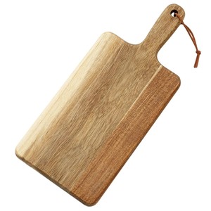 Planche à découper rectangulaire pliable en acacia à grain apparent, bicolore, écologique, épaisseur 1,5 cm, pour cuisine HORECA, gravure personnalisée OEM - Product Image 2