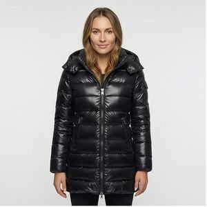 Veste matelassée unisexe de haute qualité, tendance, brillante, écologique, imperméable, réversible, moto, motard, devant - Product Image 1