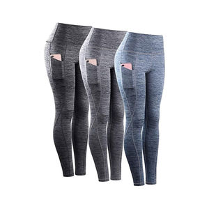 Los Mejores Leggings de Yoga Transpirables de Cintura Media para Mujer, Ropa Deportiva para Gimnasio, de Algodón y Fibra de Bambú, Sin Costuras - Product Image 4