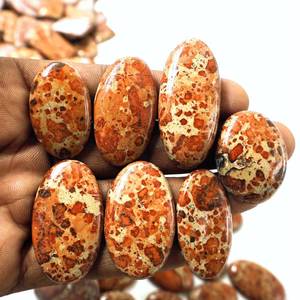 Natural Poppy Jasper Cabochon Wholesale Bulk Lot Loose Gemstone for Jewelry Making Pendant Ring Earrings. - Product Image 3