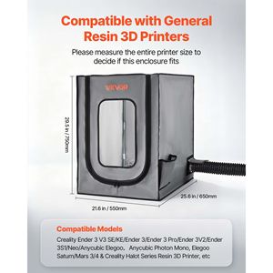 <b>3D</b> <b>Printer</b> <b>Accessories</b> Dustproof Waterproof Oxford Cloth Tent LED Compatible Photon Mono/Mars 3 FDM/LCD <b>Printer</b> <b>3D</b> <b>Printers</b> - Product Image 3