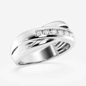 Anillo de hombre de oro blanco con diamantes cultivados en laboratorio - Product Image 6