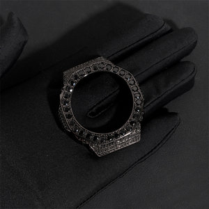 Custom GA2100 Luxury Full Metal Acrylic Iced <b>Watch</b> <b>Case</b> Kit High Quality Stainless Steel Leather Band CasiOak Style Upgrade - Product Image 3