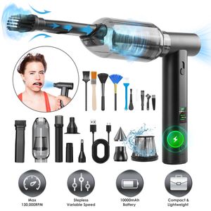 Soffiatore d'Aria Portatile Senza Fili con Batteria da 1WmAh, Aspirapolvere con Motore Brushless da 130000RPM, Velocità Variabile Continua - Product Image 2