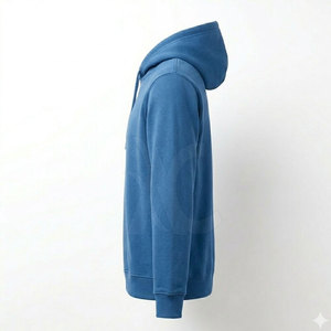 Sudaderas con bordado personalizado para hombre, sudadera básica de algodón mezclado con bolsillo frontal, estilo urbano. - Product Image 3