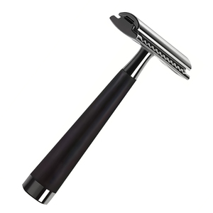 Wooden Handle Reusable Double Edge Safety <b>Razor</b> for <b>Men</b> with Smooth Shaving with Stainless Steel Blade Beard Grooming Tool - Product Image 2