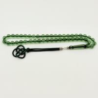 Tasbih islamique écologique personnalisé, perles de prière peintes à la main avec motifs anges et animaux, 10 mm, 45 pièces, en résine, pour la louange musulmane, en arabe