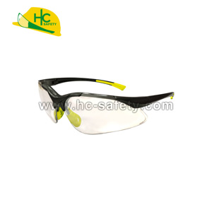 P9006C Safety <b>Glasses</b> Blue Silver or Black Frame UV400 Resistant Lens Side Protection CE ANSI Certified Protective Eyewear - Product Image 4