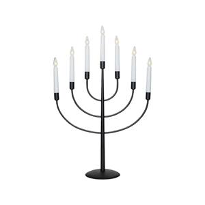 Chandelier électrique en métal noir, style moderne, porte-bougie décoratif pour table, éclairage d'intérieur moderne - Product Image 1