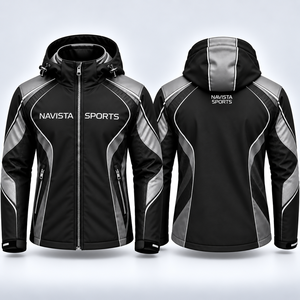 Wholesale NAVISTA SPORTS Custom Competitive Price Unisex Softshell <b>Jacket</b> <b>Red</b> New Arrival 2026 Outdoor Waterproof <b>Hooded</b> Winter - Product Image 3