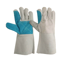Gants de soudage électriques en cuir de vache, résistants à l'usure et aux hautes températures, gants de protection pour le travail de soudage Vantrex